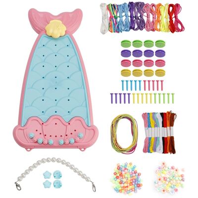 Topteng - Bracelet Making Kit for Kids - Create 8 Bracelets, Complete DIY Craft Set, Perfect Gift - Pink Topteng - Bracelet Making Kit for Kids - Create 8 Bracelets, Complete DIY Craft Set, Perfect Gift - Pink