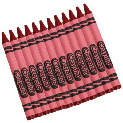 Crayola - Single Color Bulk Crayons, Regular Size, Red, 12 Count Crayola - Single Color Bulk Crayons, Regular Size, Red, 12 Count