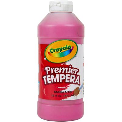 Crayola - Premier Tempera Paint 16 oz Magenta Crayola - Premier Tempera Paint 16 oz Magenta