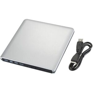 Topteng - Super Slim External Blu-ray Burner - 4K USB 3.0 Portable BD/DVD/CD Writer, 6X Speed,Plug & Play for Mac & Windows Laptop - Silver Topteng - Super Slim External Blu-ray Burner - 4K USB 3.0 Portable BD/DVD/CD Writer, 6X Speed,Plug & Play for Mac & Windows Laptop - Silver