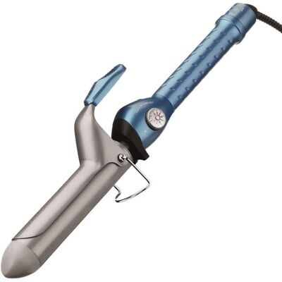 BaByliss - PRO Nano Titanium 1 1/4" Spring Curling Iron Item No. BNT125S - Blue BaByliss - PRO Nano Titanium 1 1/4" Spring Curling Iron Item No. BNT125S - Blue
