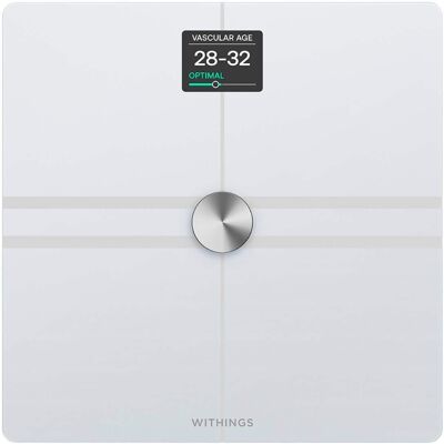 Withings - Body Comp Complete Body Analysis Smart Wi-Fi Scale - White Withings - Body Comp Complete Body Analysis Smart Wi-Fi Scale - White