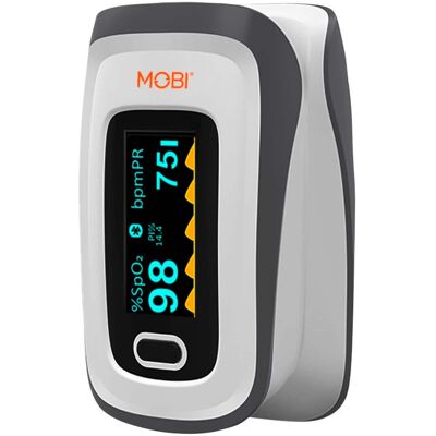 MOBI - Smart OLED Fingertip Bluetooth Pulse Oximeter - White MOBI - Smart OLED Fingertip Bluetooth Pulse Oximeter - White
