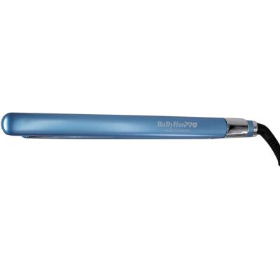 BaByliss - Pro Nano Titanium 1" Ultra-Sleek Hair Straightener, Flat Iron - Blue BaByliss - Pro Nano Titanium 1" Ultra-Sleek Hair Straightener, Flat Iron - Blue