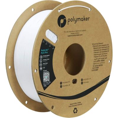 Polymaker - PLA Pro Filament - White Polymaker - PLA Pro Filament - White
