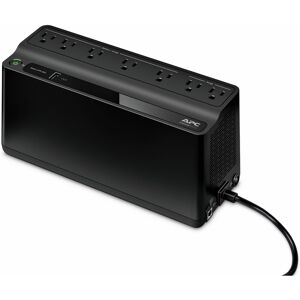 APC - Back-UPS 600VA, 120V, 1 USB charging port, 7 NEMA outlets (2 surge) - Black APC - Back-UPS 600VA, 120V, 1 USB charging port, 7 NEMA outlets (2 surge) - Black