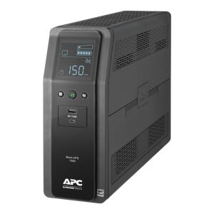 APC - Back-UPS Pro, 1500VA, Tower, 120V, 10 NEMA 5-15R outlets, LCD, 1 USB Type C + 1 USB Type A ports - Black APC - Back-UPS Pro, 1500VA, Tower, 120V, 10 NEMA 5-15R outlets, LCD, 1 USB Type C + 1 USB Type A ports - Black