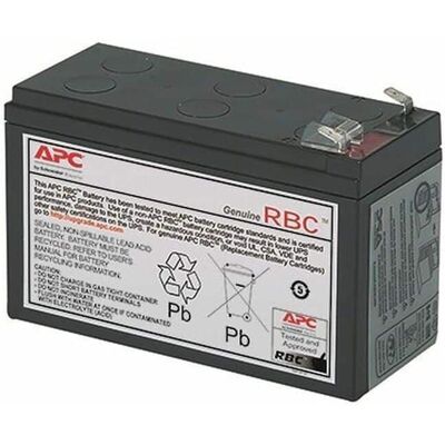 APC - Replacement Battery Cartridge for Back-UPS, 12V 6.5Ah lead-acid battery, 2-year repair or replace warranty - Lead - Black APC - Replacement Battery Cartridge for Back-UPS, 12V 6.5Ah lead-acid battery, 2-year repair or replace warranty - Lead - Black