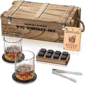 Zulay Kitchen - Whiskey Stones Gift Set by Mixology & Craft - Clear Zulay Kitchen - Whiskey Stones Gift Set by Mixology & Craft - Clear
