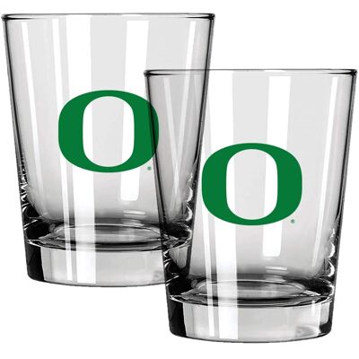 The Memory Company - Oregon Ducks 15oz. Two-Pack Rocks Glass Gift Set - Multicolor The Memory Company - Oregon Ducks 15oz. Two-Pack Rocks Glass Gift Set - Multicolor