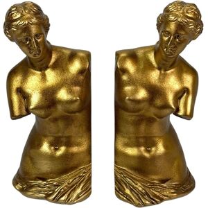 Things2Die4 - Venus De Milo Bust Bookends Set of 2 Antique Resin 9.75 in Tall - Gold Things2Die4 - Venus De Milo Bust Bookends Set of 2 Antique Resin 9.75 in Tall - Gold