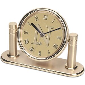 Jardine - Northwestern Wildcats Arcadia Desk Clock - Gold Jardine - Northwestern Wildcats Arcadia Desk Clock - Gold