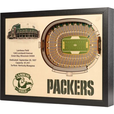 YouTheFan - Green Bay Packers Lambeau Field 25.5" x 19.5" Stadium Views Wall Art - Multicolor YouTheFan - Green Bay Packers Lambeau Field 25.5" x 19.5" Stadium Views Wall Art - Multicolor