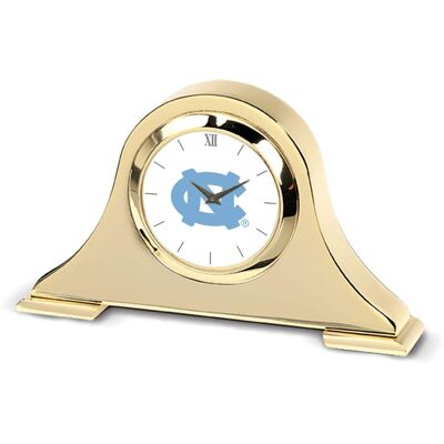 Jardine - North Carolina Tar Heels Team Logo Napoleon Desk Clock - Gold Jardine - North Carolina Tar Heels Team Logo Napoleon Desk Clock - Gold