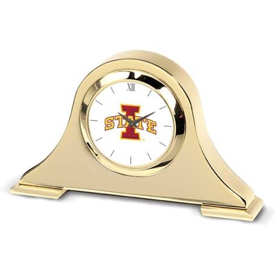 Jardine - Iowa State Cyclones Napoleon Desk Clock - Gold Jardine - Iowa State Cyclones Napoleon Desk Clock - Gold