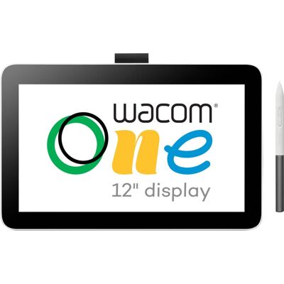 Wacom - One 12 (2023 Version) 11.6” Pen Display Drawing Tablet - White Wacom - One 12 (2023 Version) 11.6” Pen Display Drawing Tablet - White