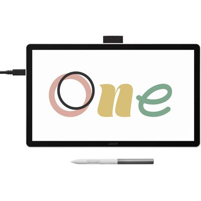 Wacom - One 14 (2025) Pen Display Drawing Tablet - White Wacom - One 14 (2025) Pen Display Drawing Tablet - White