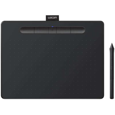 Wacom - Intuos Medium Bluetooth Graphics Drawing Tablet, Includes Training & Software; Works w/ Chromebook Mac Android & Windows - Black Wacom - Intuos Medium Bluetooth Graphics Drawing Tablet, Includes Training & Software; Works w/ Chromebook Mac Android & Windows - Black