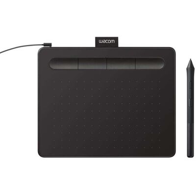 Wacom - Intuos Small Wired Graphics Drawing Tablet, Includes Training & Software; Works w/ Chromebook Mac Android & Windows - Black Wacom - Intuos Small Wired Graphics Drawing Tablet, Includes Training & Software; Works w/ Chromebook Mac Android & Windows - Black