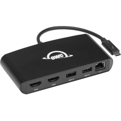 OWC - Thunderbolt mini Dock, Bus-Powered 5-Port Multi-Adapter with Dual 4K HDMI, Dual USB, Gigabit Ethernet OWC - Thunderbolt mini Dock, Bus-Powered 5-Port Multi-Adapter with Dual 4K HDMI, Dual USB, Gigabit Ethernet