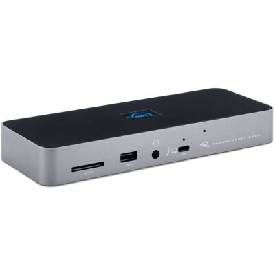 OWC - 11-Port Thunderbolt Dock, 96W Charging, Single 8K Display or Dual 5K Displays, 3 x Thunderbolt, 4 x USB, GbE, SD OWC - 11-Port Thunderbolt Dock, 96W Charging, Single 8K Display or Dual 5K Displays, 3 x Thunderbolt, 4 x USB, GbE, SD