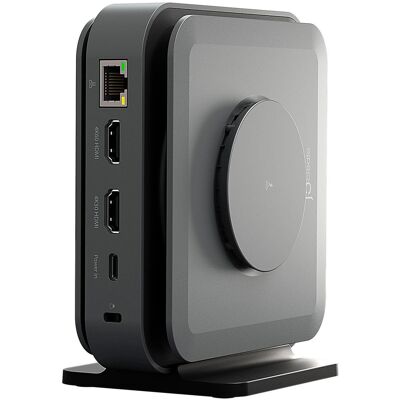 j5create - USB-C Dual 4K HDMI Docking Station with 15W Wireless Charging - Space Gray j5create - USB-C Dual 4K HDMI Docking Station with 15W Wireless Charging - Space Gray