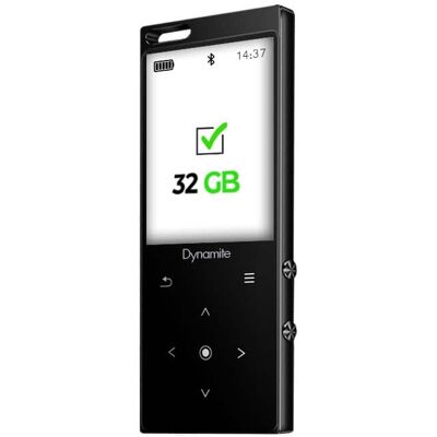 Samvix - Dynamite Kosher MP3 Player 32GB w/ Bluetooth, Touch,Voice Recorder- Black Samvix - Dynamite Kosher MP3 Player 32GB w/ Bluetooth, Touch,Voice Recorder- Black