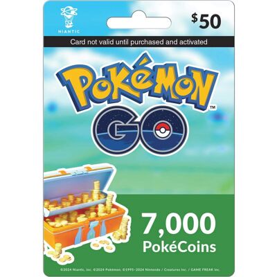 Pokémon GO $50 Gift Card (7,000 PokéCoins) Pokémon GO $50 Gift Card (7,000 PokéCoins)