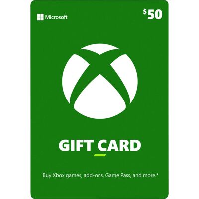 Microsoft - Xbox $50 Gift Card Microsoft - Xbox $50 Gift Card