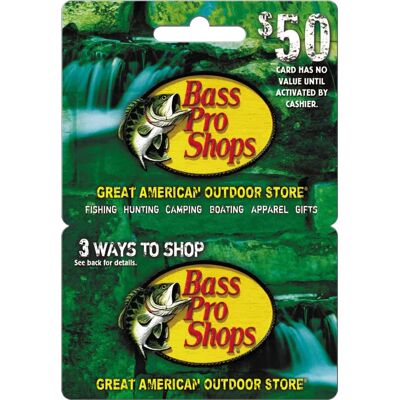 Bass Pro Shops - $50 Gift Card Bass Pro Shops - $50 Gift Card