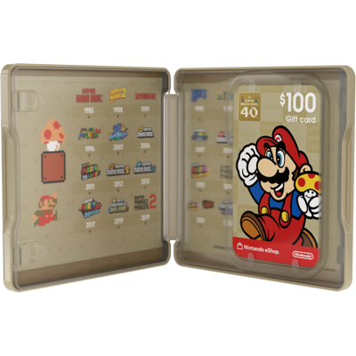 Nintendo - eShop $100 Gift Card + 40th Anniversary Collectible Case Nintendo - eShop $100 Gift Card + 40th Anniversary Collectible Case