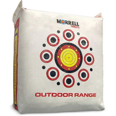 Morrell Targets - Morrell Outdoor Weatherproof Range Adult Field Point Archery Bag Target - White Morrell Targets - Morrell Outdoor Weatherproof Range Adult Field Point Archery Bag Target - White