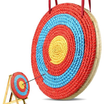 VEVOR - Archery Target, 3 Layers 20" Arrow Target, Traditional Solid Straw Round Archery Target Shooting Bow - Red VEVOR - Archery Target, 3 Layers 20" Arrow Target, Traditional Solid Straw Round Archery Target Shooting Bow - Red
