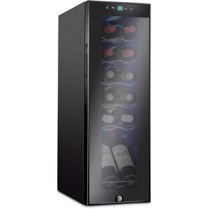 Ivation - 12 Bottle Compressor Wine Refrigerator, Freestanding Wine Cooler with Lock - Black Ivation - 12 Bottle Compressor Wine Refrigerator, Freestanding Wine Cooler with Lock - Black