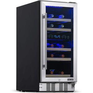 NewAir - 15” Built-in 29 Bottle Dual Zone Compressor Wine Fridge with Recessed Kickplate and Carbon Filter - Stainless Steel NewAir - 15” Built-in 29 Bottle Dual Zone Compressor Wine Fridge with Recessed Kickplate and Carbon Filter - Stainless Steel