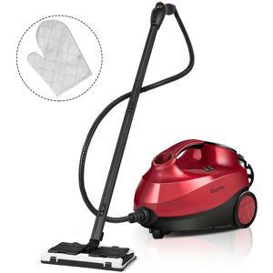 Costway - 2000W Heavy Duty Steam Cleaner Mop Multi-Purpose W/19 Accessories 4.0 Bar 1.5L - Red Costway - 2000W Heavy Duty Steam Cleaner Mop Multi-Purpose W/19 Accessories 4.0 Bar 1.5L - Red