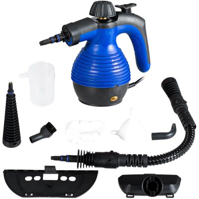 Costway - Multifunction Portable Steamer Household Steam Cleaner 1050W with Attachments - Blue Costway - Multifunction Portable Steamer Household Steam Cleaner 1050W with Attachments - Blue
