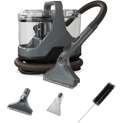Costway - Carpet Cleaner Machine with Water Spray 15Kpa Powerful Suction Dual Water Tank - Gray Costway - Carpet Cleaner Machine with Water Spray 15Kpa Powerful Suction Dual Water Tank - Gray