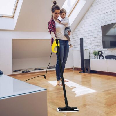 LUCKY ONE - 1400W Multipurpose Steam Cleaner with 17 Accessories - Yellow LUCKY ONE - 1400W Multipurpose Steam Cleaner with 17 Accessories - Yellow