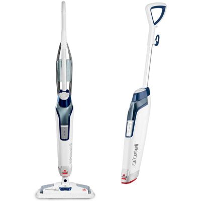 BISSELL - PowerFresh Deluxe Corded Steam Mop - Brite White/Saphire Waltz BISSELL - PowerFresh Deluxe Corded Steam Mop - Brite White/Saphire Waltz