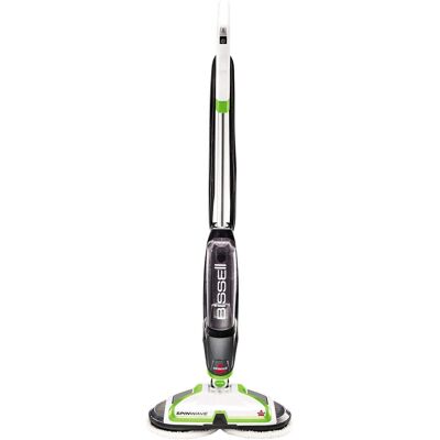 BISSELL - SpinWave Hard Floor Spin Mop - White with ChaCha Lime Accents BISSELL - SpinWave Hard Floor Spin Mop - White with ChaCha Lime Accents