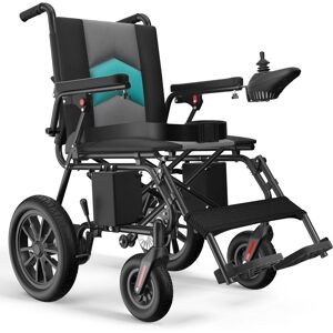 Brick Attic - Portable Electric Wheelchair for Adults, 20 Miles Longer Travel All Terrain Foldable Home Power Wheelchair for Seniors - Blue Brick Attic - Portable Electric Wheelchair for Adults, 20 Miles Longer Travel All Terrain Foldable Home Power Wheelchair for Seniors - Blue