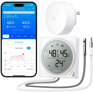 Govee - GoveeLife Smart Refrigerator Thermometer Pro with Smart Gateway 1s Govee - GoveeLife Smart Refrigerator Thermometer Pro with Smart Gateway 1s