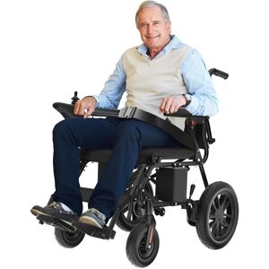 Brick Attic - Portable Electric Wheelchair for Adults, 20 Miles Longer Travel All Terrain Foldable Home Power Wheelchair for Seniors - Black Brick Attic - Portable Electric Wheelchair for Adults, 20 Miles Longer Travel All Terrain Foldable Home Power Wheelchair for Seniors - Black