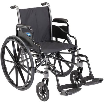Invacare - Tracer (SX5) Wheelchair for Adults Everyday Folding (22" Seat) Footrests and Desk Arms - Black Invacare - Tracer (SX5) Wheelchair for Adults Everyday Folding (22" Seat) Footrests and Desk Arms - Black