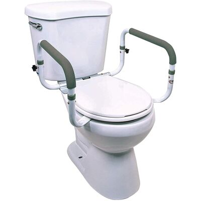Carex - Toilet Support Rail - Silver Carex - Toilet Support Rail - Silver