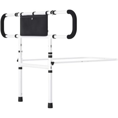 Topteng - Bed Assist Rail for Elderly - 450lbs Capacity, No-Tool Installation, Foldable&Height Adjustable, Fits Various Bed Sizes - Black Topteng - Bed Assist Rail for Elderly - 450lbs Capacity, No-Tool Installation, Foldable&Height Adjustable, Fits Various Bed Sizes - Black