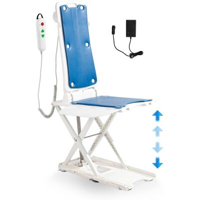 VEVOR - Electric Chair Lift, Devices to Lift Elderly off Floor for Elderly, 3.03-19.96 inch Height Adjustable - Blue VEVOR - Electric Chair Lift, Devices to Lift Elderly off Floor for Elderly, 3.03-19.96 inch Height Adjustable - Blue