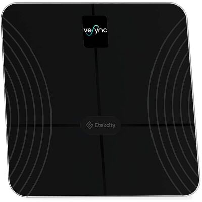 Etekcity - Voyage HR Smart Fitness Scale - Black Etekcity - Voyage HR Smart Fitness Scale - Black