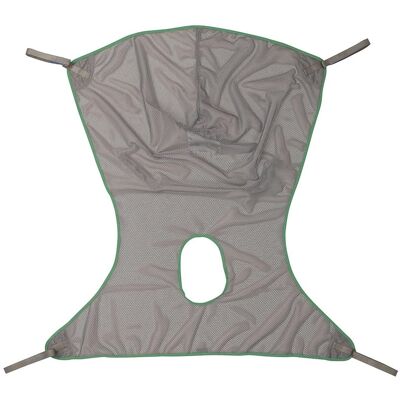 Invacare - Premier Comfort Full Body Sling with Commode Opening (X-Large, 550 lb Capacity, Net Fabric) - Gray Invacare - Premier Comfort Full Body Sling with Commode Opening (X-Large, 550 lb Capacity, Net Fabric) - Gray
